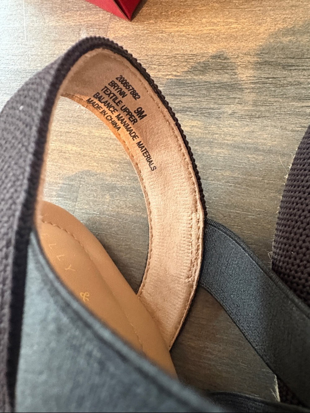 Kelly & Katie Black Espadrille Slingback Flats - Picture 8 of 9